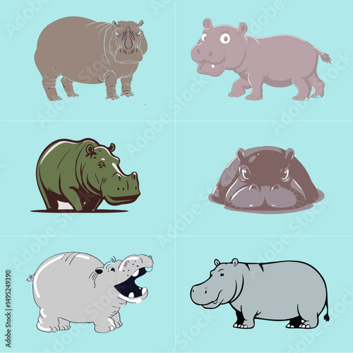 Hippopotamus Vector Mine Personal File 7