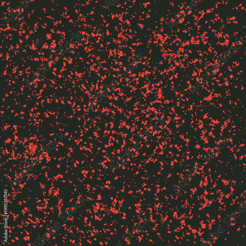 A tense, aggressive or dangerous texture with a dark background and scarlet ragged spots or noise.