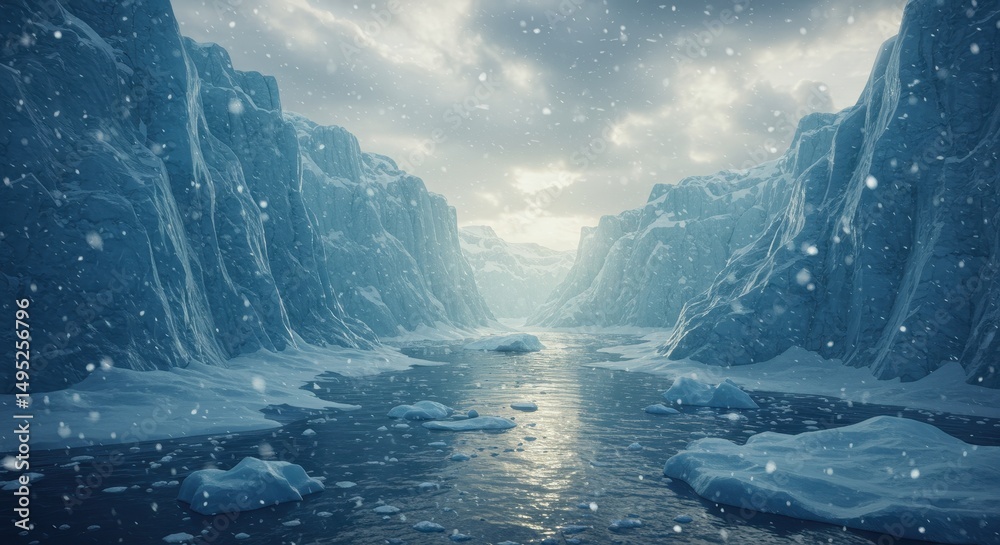 Fototapeta premium River Scene for 3D Design – Stunning Nature Landscape Reference for 3D Modeling and Animation