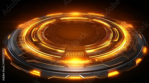 Agritech presentations often feature a burnt orange modern design accompanied by a dotted circular ornament