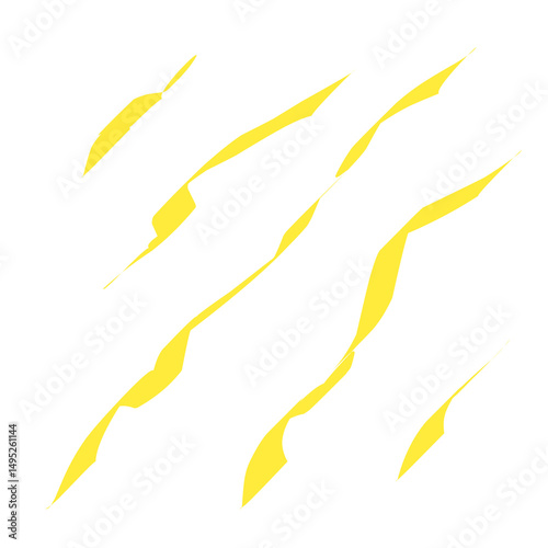 vector illustration of a set of sun