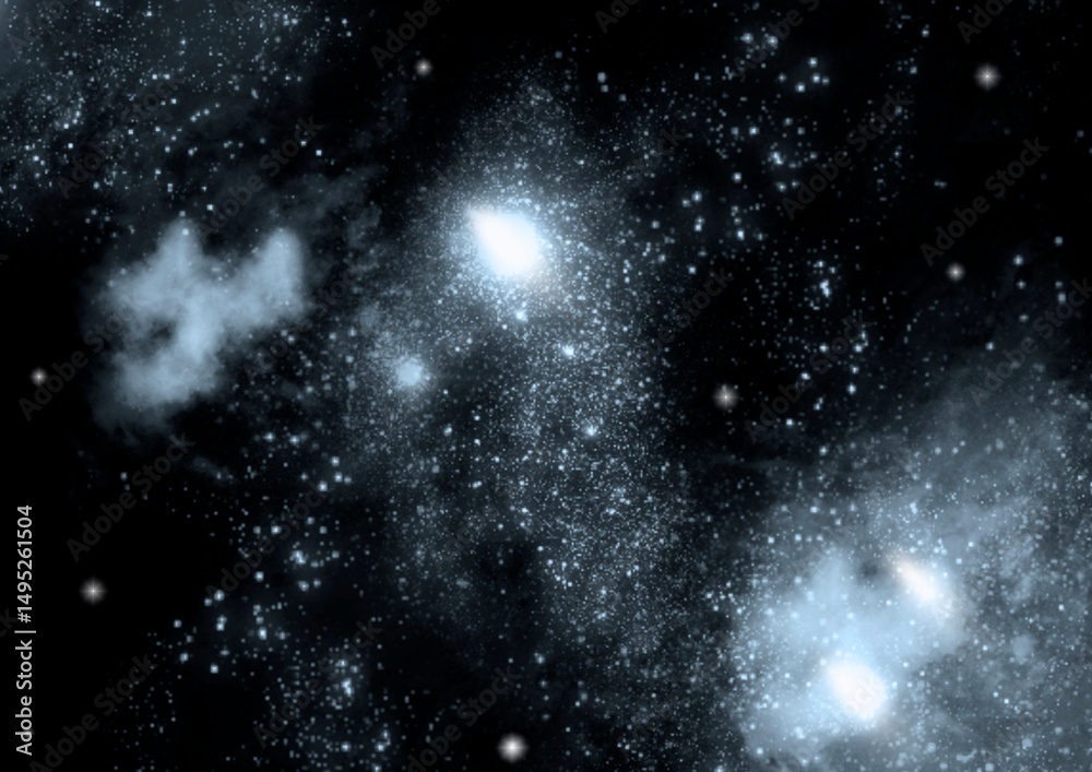 Fototapeta premium galaxy in a free space.