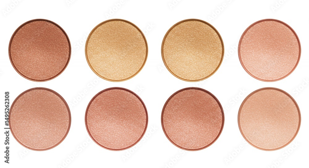 Fototapeta premium Makeup color swatches display