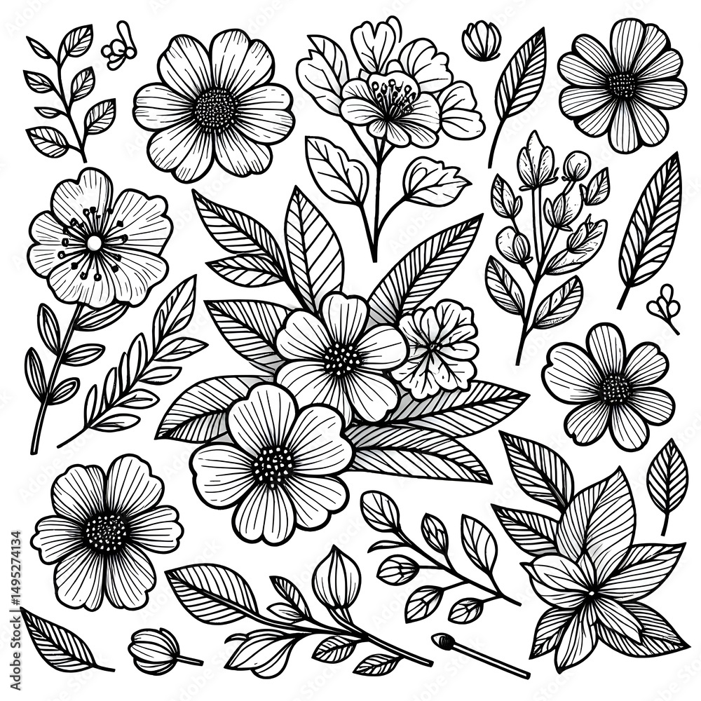 custom made wallpaper toronto digitalseamless floral pattern