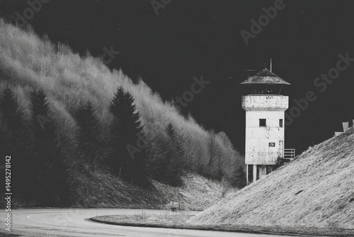 Der ehemalige Grenzstreifen an der innerdeutschen Grenze im Harz, Deutschland, ist als Grünes Band bekannt
