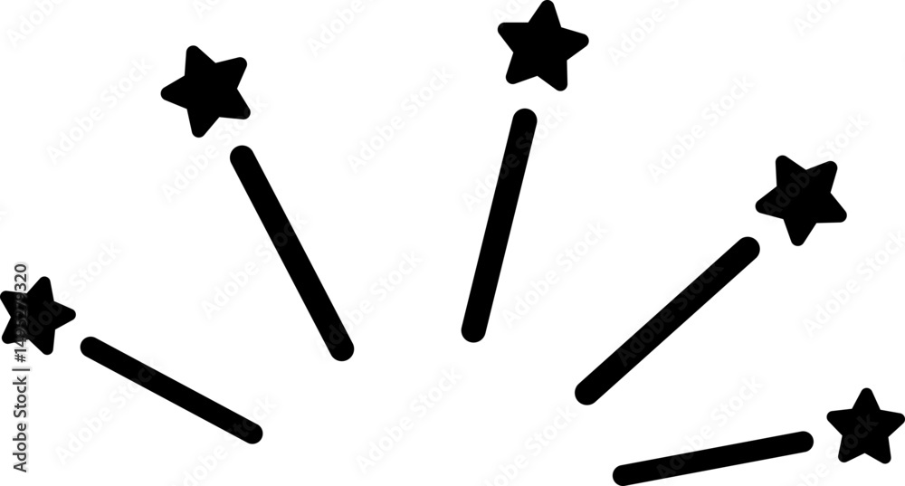 Doodle shine sunburst sparkle ray icon in line. isolated on transparent background Doodle shine sunburst sparkle ray icon in line. isolated on transparent background