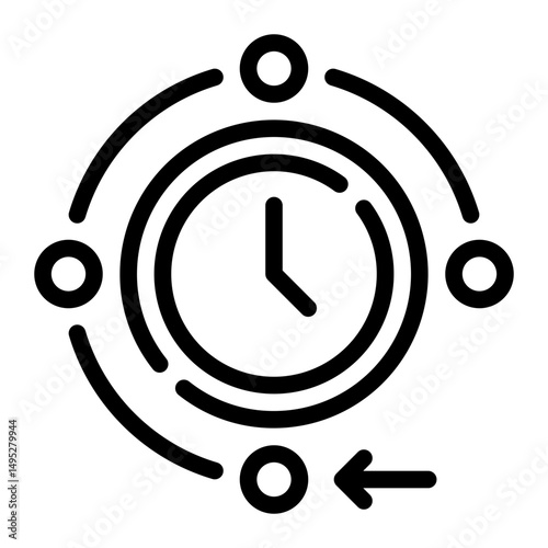 workflow line icon