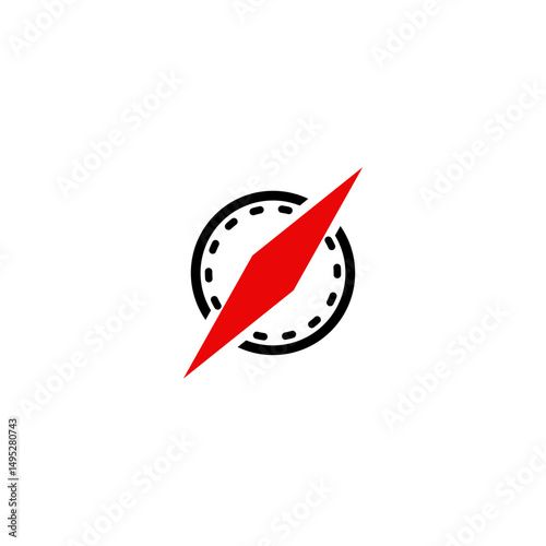 Compass journey navigation logo design