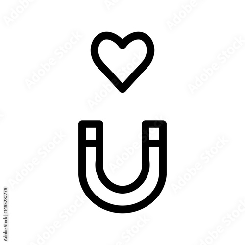 attractive line icon