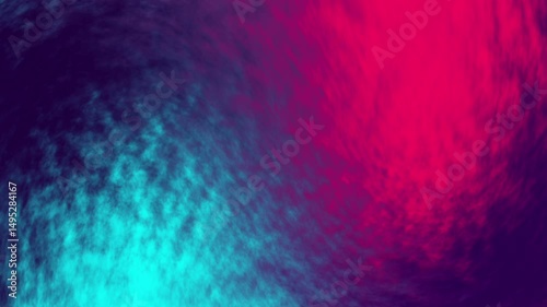 Abstract liquid animation with trendy cyberpunk colors and neon gradient background