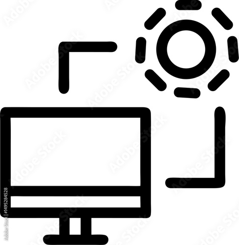System icon flat vector