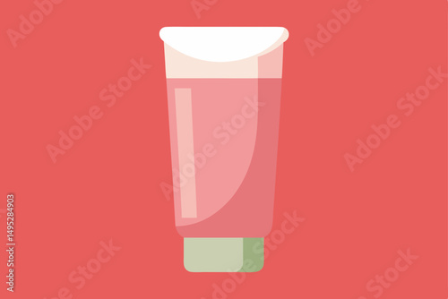 vector illustration of tube of toothpaste