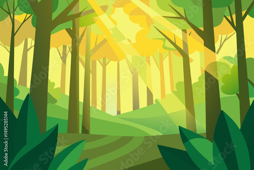 bamboo forest in the morning