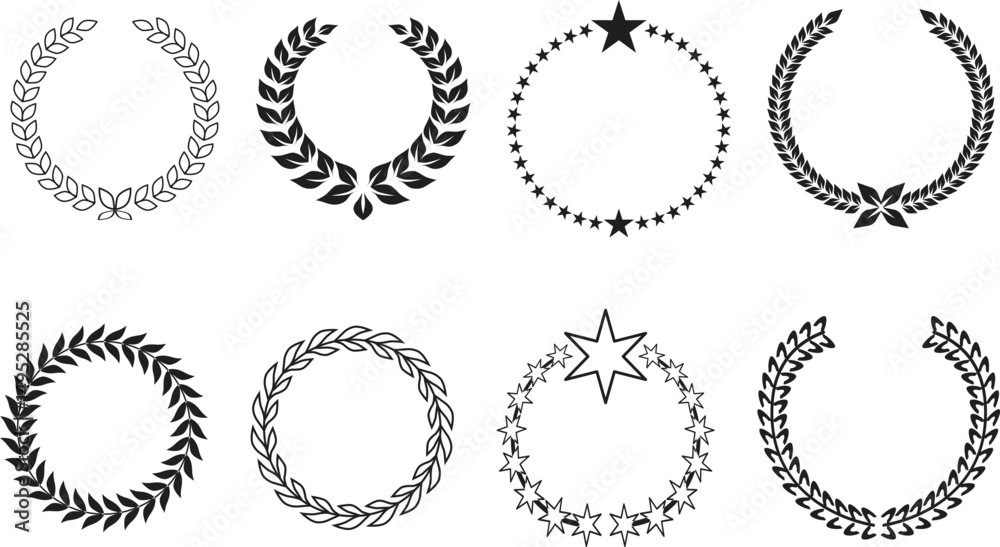 laurel wreaths set laurel wreaths set