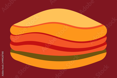 vector illustration of a slice of lemon