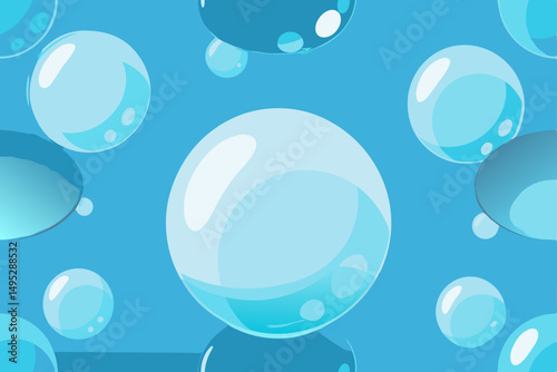seamless background with bubbles