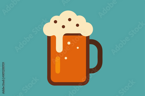 mug of beer with foam