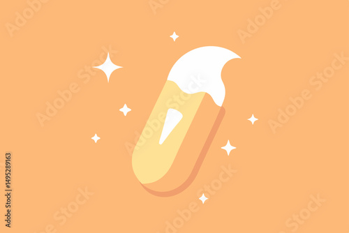 abstract background with gold ribbon and place for text