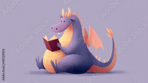 Happy Dragon Reading Book