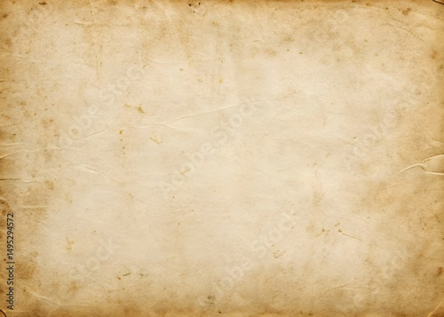 Antique Paper Texture with Stains and Creases for Aged or Vintage Background