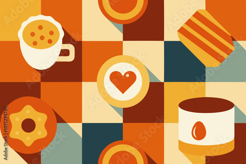 ice cream seamless background