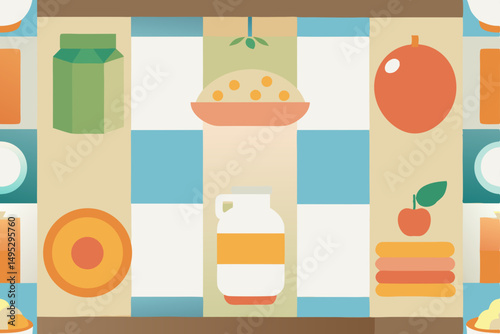 vector set of cosmetic products