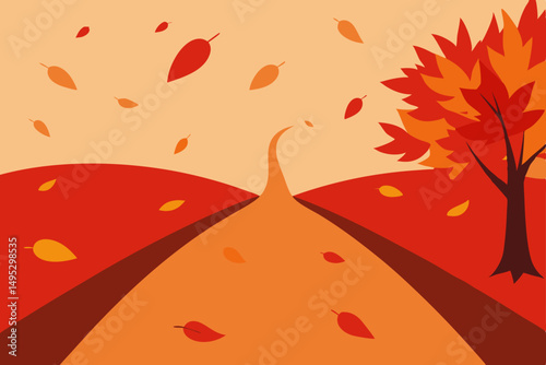 autumn leaves on the ground