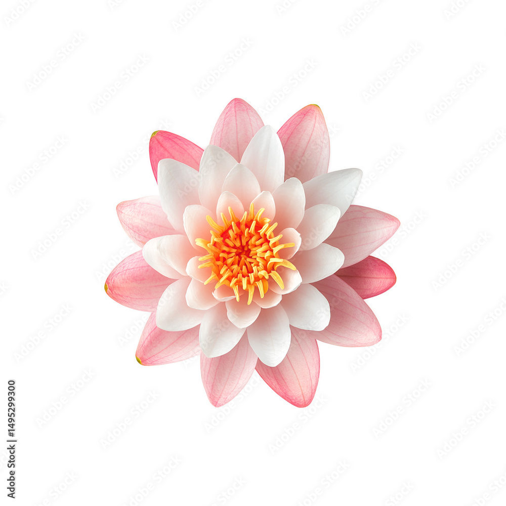 Obraz premium Close-up of a lotus flower transparent