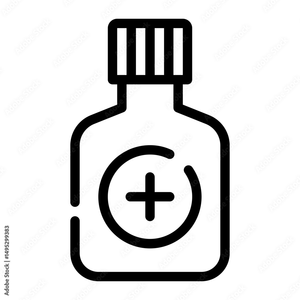 Fototapeta premium medicine bottle icon