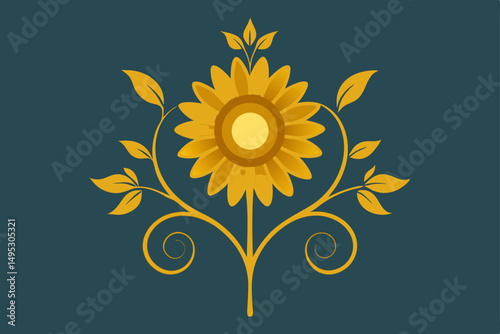 abstract sunflower background
