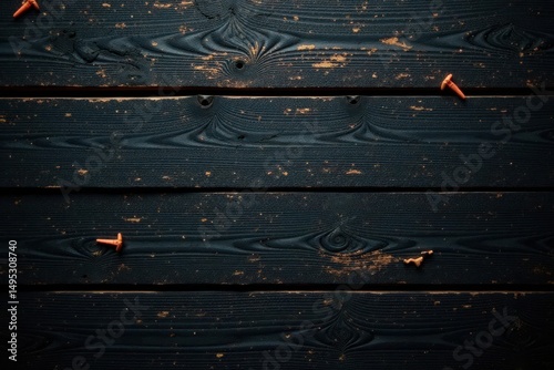 Dark, weathered wood planks; spooky Halloween background Ideal for product placement , celebration, template, wooden texture