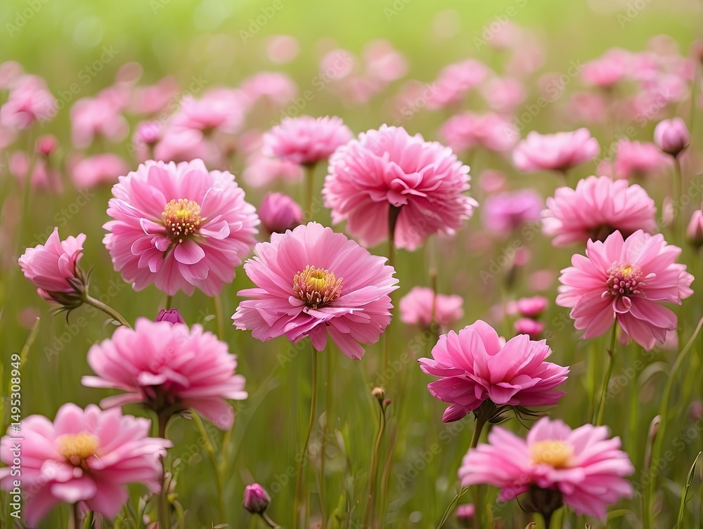 Fototapeta premium Wildflower Wonder: Paper Daisies in Western Australia's Spring