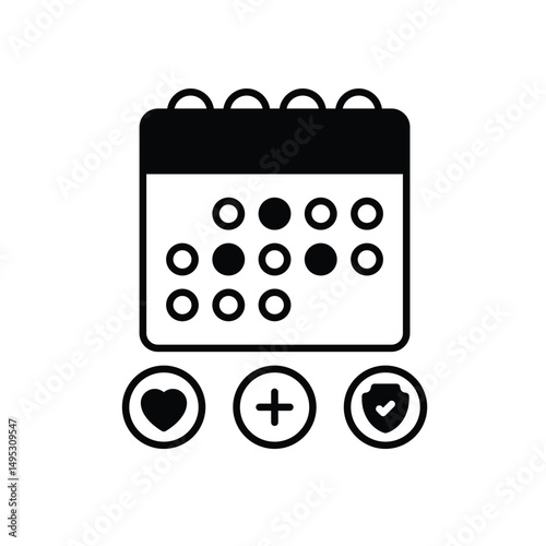 Medial Appoitment Icon vector