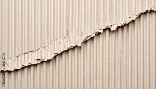 A textured cardboard surface with visible corrugation lines and distressed edges for industrial or eco-themed projects.