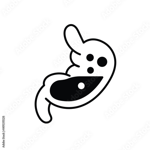 Stomach Problem Icon vector