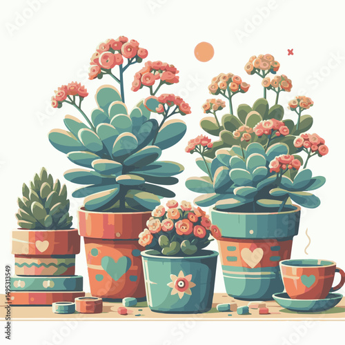 kalanchoe, plant, flower, nature, leaf, blossom, background, green, color, floral, bloom, flora, closeup, beautiful, succulent, blooming, houseplant, gardening, spring, botany, beauty, decorative, gar