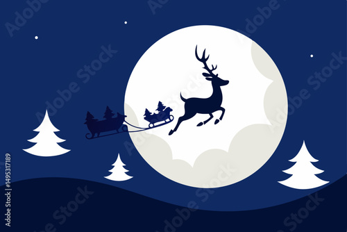 santa claus on a sleigh