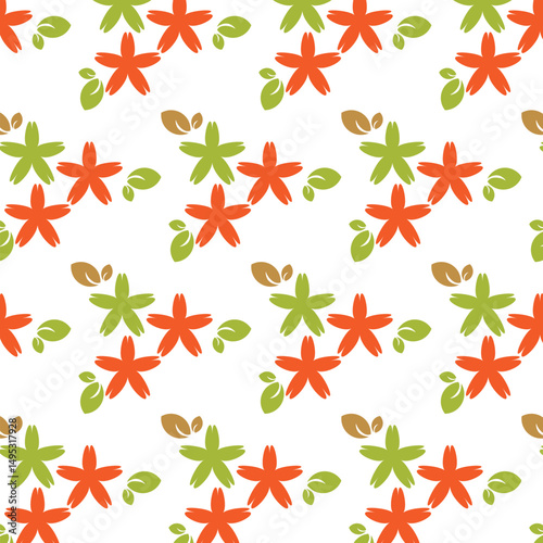 seamless pattern with leaves