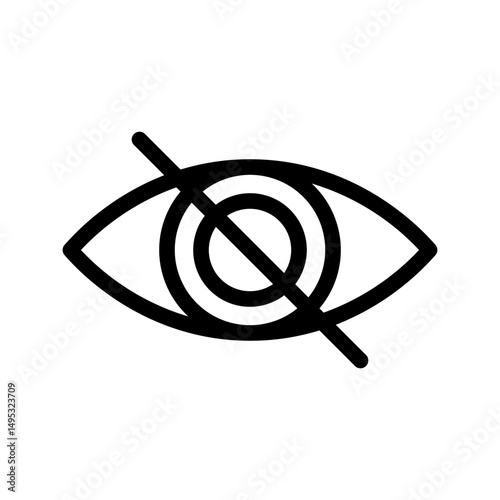 hide line icon