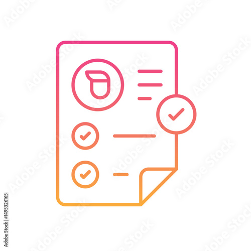 Patient Report Icon vector