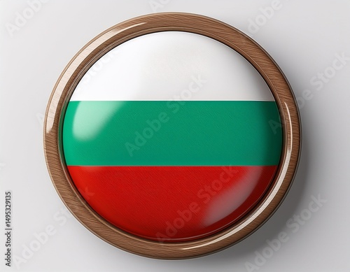 Runder Button mit Flagge von Bulgarien – glänzend, 3D-Optik, isoliert auf Weiß Free Download Runder Button mit Flagge von Bulgarien – glänzend, 3D-Optik, isoliert auf Weiß - GFXLoad