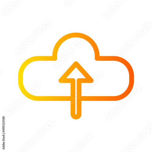 cloud computing gradient icon