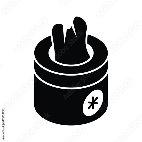 A visually appealing isometric icon of medical wipes