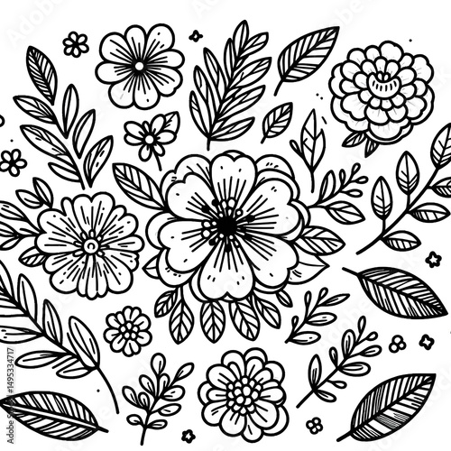 Wallpaper Mural seamless floral pattern Torontodigital.ca