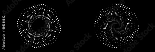 Spiral with gray colors lines as dynamic abstract vector background or logo or icon. spiral circle abstract dot spiral