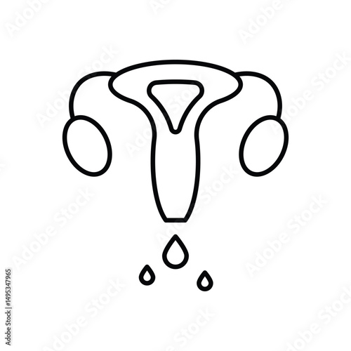 Vaginal Discharge Icon vector