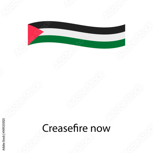 Palestine flag icon vector illustration