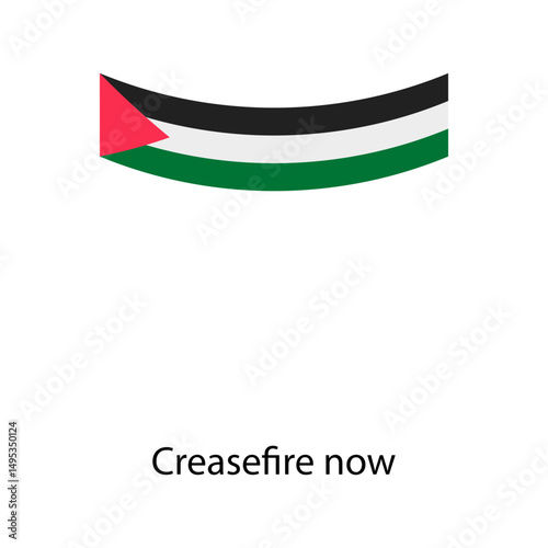 Palestine flag icon vector illustration
