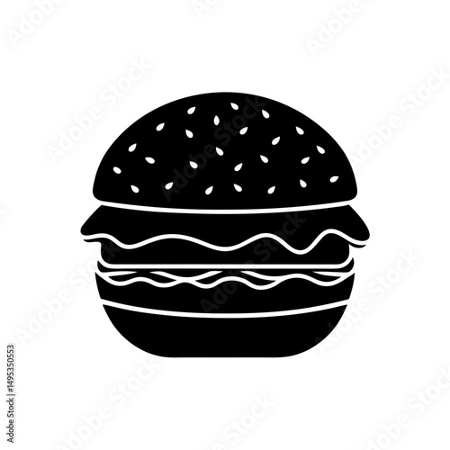 burger binge on white background