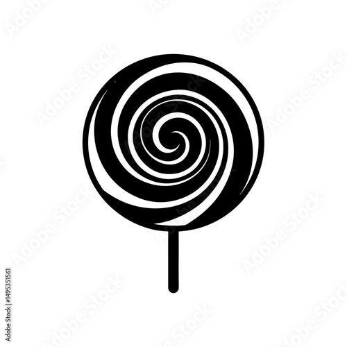 lollipop swirl on white background 